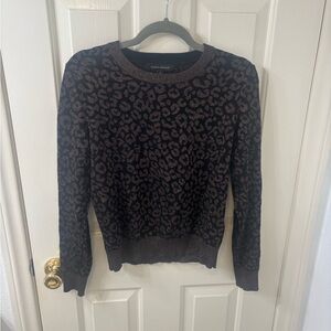 Banana Republic Black and Brown Patterned Sweater